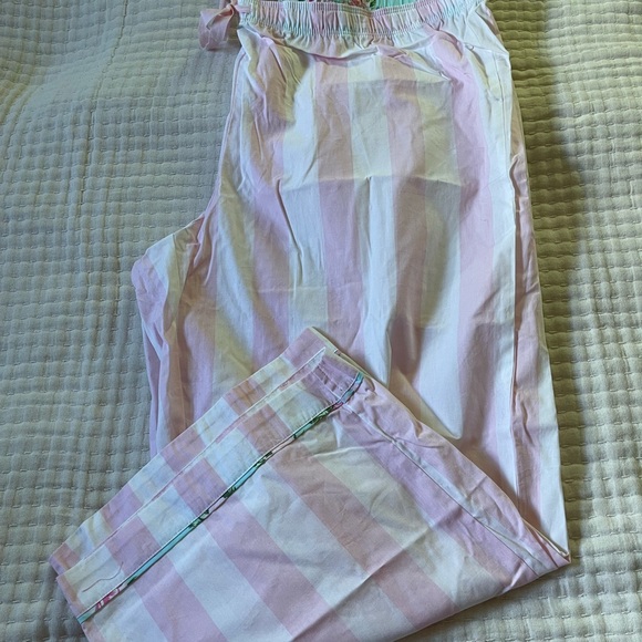 NWOT’S Floral/Striped Print Capri Pajama Pants with Drawstring - Picture 10 of 10